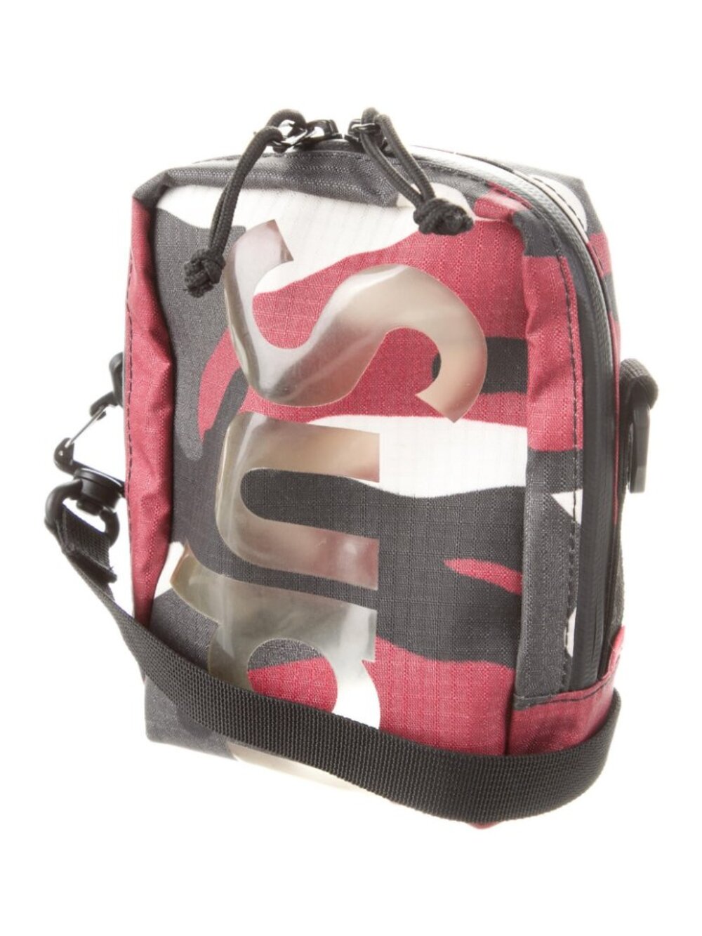 Supreme Red Camo Neck Pouch